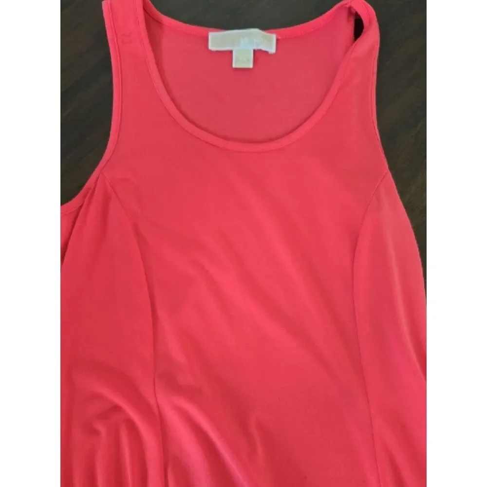 Michael Kors Sleeveless Coral-Pink Maxi Dress